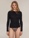 Black Open Back Longsleeve