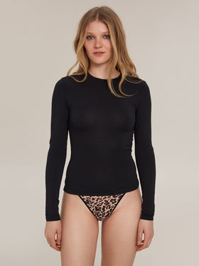 Black Open Back Longsleeve