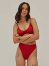 Red V-shape Thong