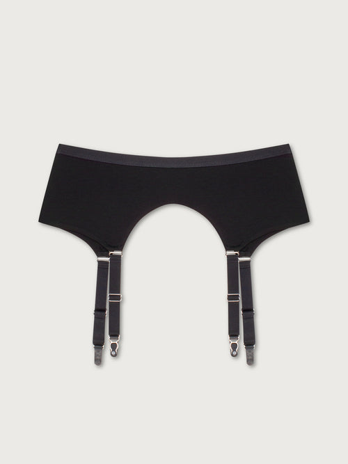 Black Mini Suspender Belt