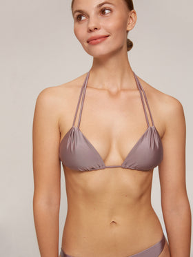 Lila Bikini Triangle Top