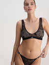 Schwarzes Spitzen-Bralette