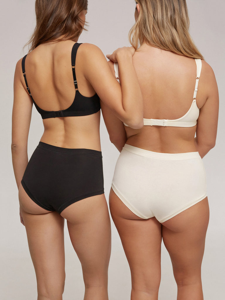 Slip-Duo mit hoher Taille