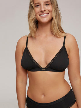 Black Triangle Bra