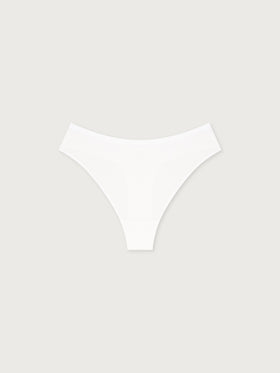 White V-shape Thong