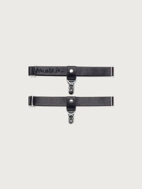 Schwarze Signature-Strumpfhalter