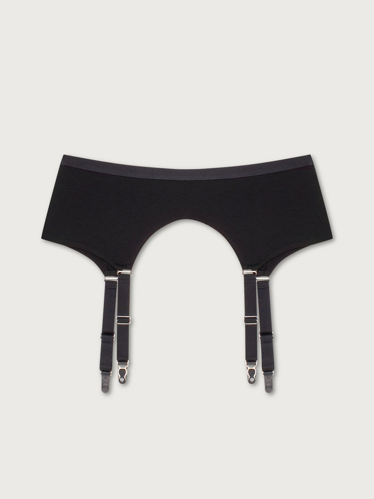 Black Mini Suspender Belt