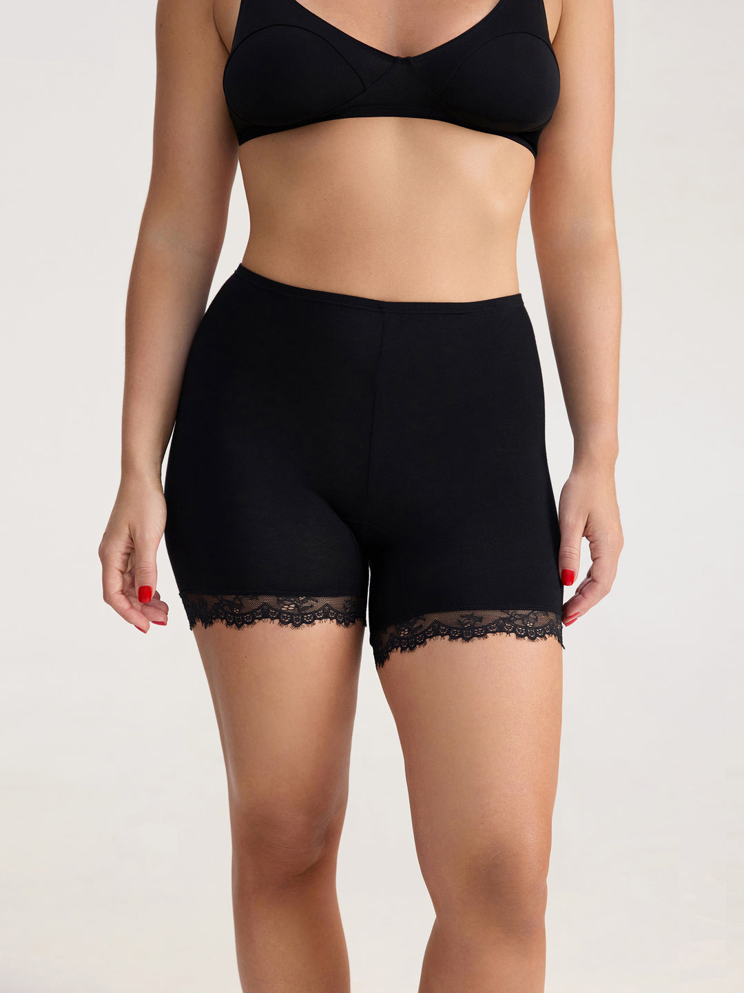 High Waist Shorties With Laces