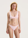 Baumwoll-Bikini in Erdbeerrosa