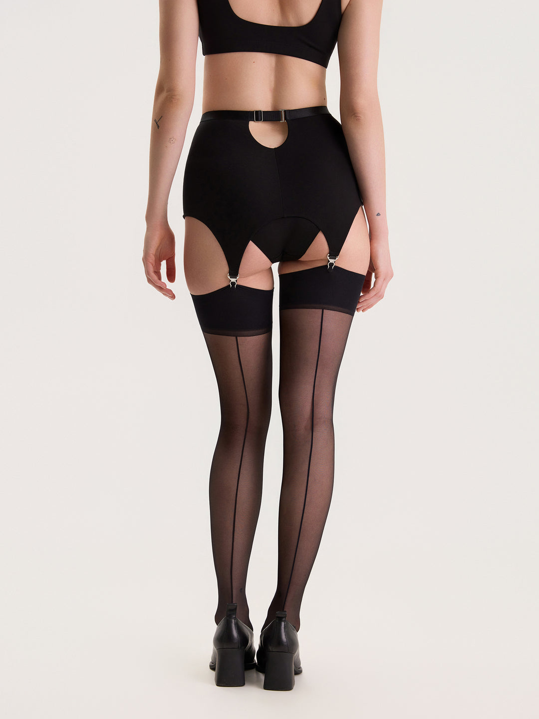 Black Back Seam Stockings